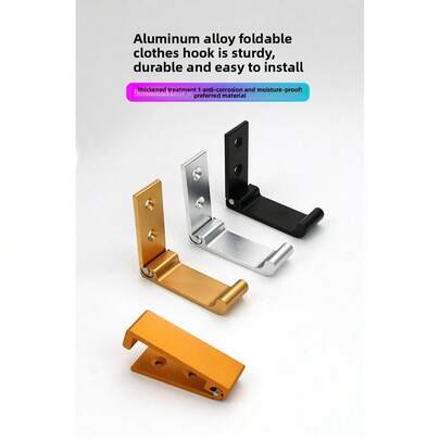 Giá đỡ tai nghe gấp gọn đa năng nhiều màu sắc, giá treo quần áo gắn tường, móc treo tai nghe tiết kiệm không gian bằng hợp kim nhôm.