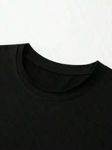 1 pieza de camiseta casual de manga corta con cuello redondo y estampado de la bandera de EE.UU.para hombre, 180 g, 100% algodón. - Blanco - Ver 11