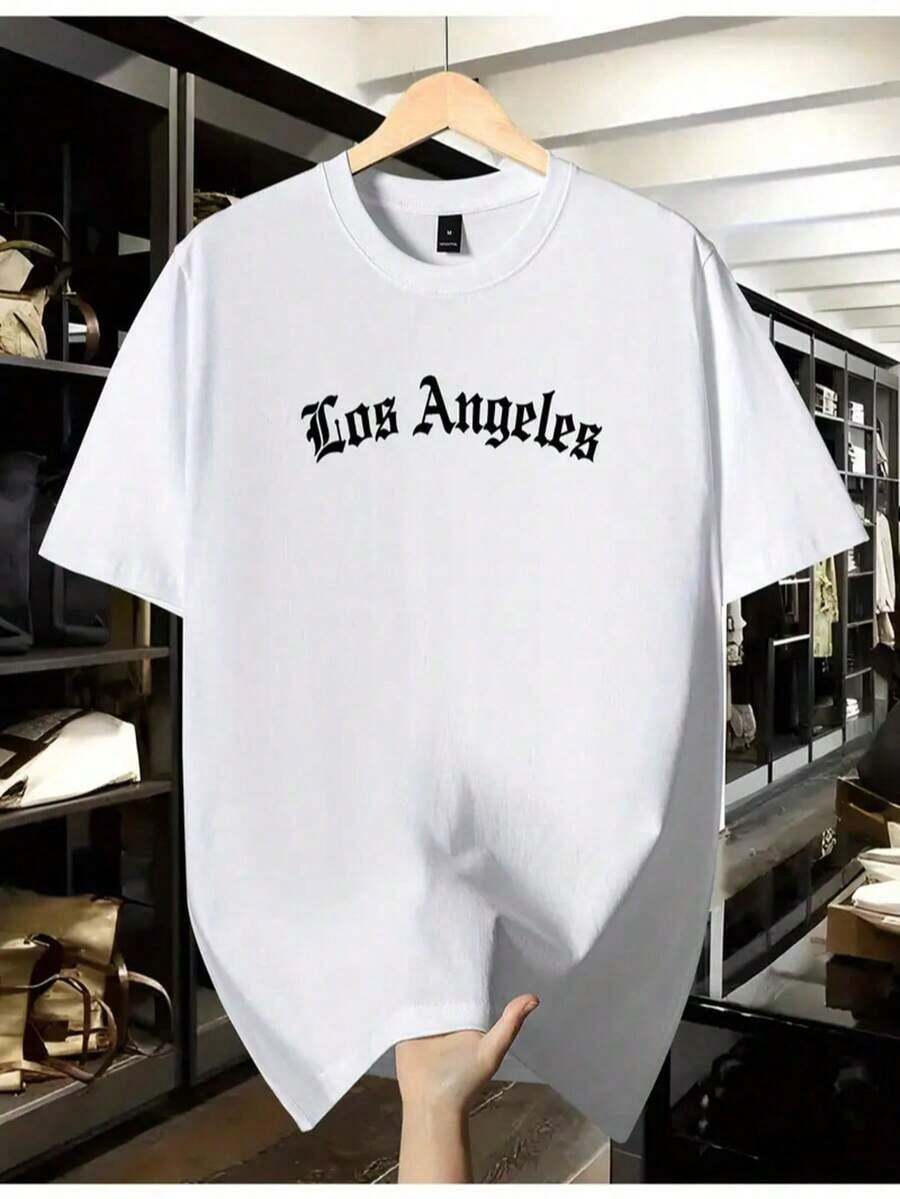 Camiseta hombre cuello redondo y manga corta. Estilo casual con estampados modernos y cómodos. Para hombres y mujeres, estilo pareja, pareja, camiseta de manga corta con estampado de moda - Blanco 4 - Ver 1