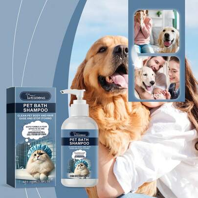 This Mild Pet Shampoo Is Specially Formulated For Bathing Care Of Cats And Dogs Of All Ages. It Gently Cleans Daily Dust, Oil And Stale Odor From Fur And Skin With Soft And Fine Foam. Rich In Natural Moisturizing And Nourishing Ingredients, It Locks In Skin Moisture And Improves Dry, Rough Coat Texture.
