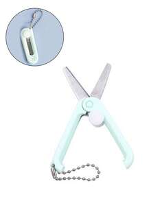 Llavero de mini tijeras, tijeras portátiles plegables para manualidades, herramienta de con cabeza redonda y linda, colgante para bolso, adorno para teléfono, regalo creativo - Multicolor - Ver 13