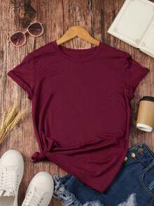 Camiseta de mujer - Burdeos - Ver 5