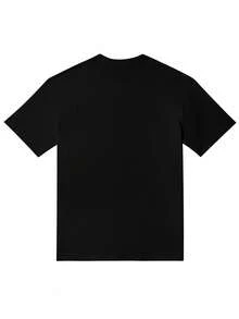 Men's Graphic T-Shirt, Summer Comfort And Casual Style - 黑色 - 查看 2