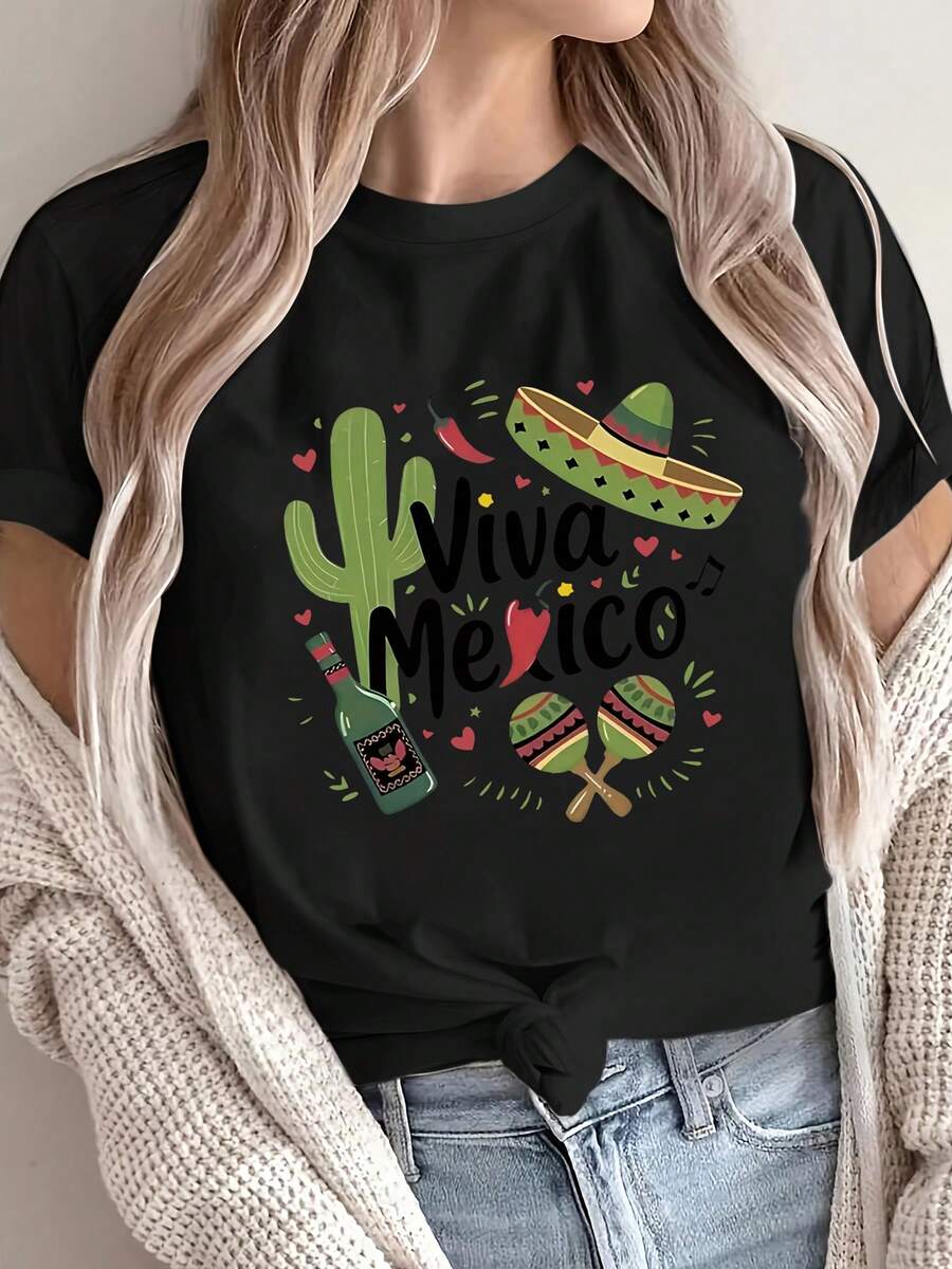 Edición Limitada Gorra de Cerveza Vivaéxico con Diseño de Cactus y Chiles, Ligera de Algodón - Negro - Ver 1