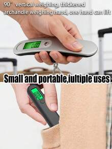 [Bestselling Electronic Scale] 50KG Large Capacity High-Precision Handheld Scale, Portable Luggage Scale, With LCD High-Definition Digital Display, Strap Suitable For Industrial Hanging Scales And Fishing Scales, One-Key Tare Function, Unit Switchable, Suitable For Shopping In Malls, Luggage Check-In, Logistics Transportation, And Various Other Scenarios, Battery Powered (Batteries Not Included) - Portable electronic scales - View 1