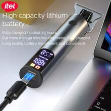 Itel ITR-35 Intelligent Digital Display Electric Shaver, Titanium T-Blade, Zero Gapped Close Shave, 7000 Rpm Powerful Motor, Cordless Type-C Rechargeable, All-Metal Body Design, Fashion Luxurious Grooming Kit - View 9