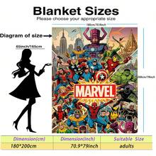 Marvel Đây là chiếc chăn nỉ in hình Người Nhện, mang đến cảm giác hoài cổ và ấn tượng thị giác, với vẻ ngoài đẹp mắt và chất liệu mềm mại, thích hợp sử dụng làm chăn phủ ghế sofa, chăn ngủ trưa, trang trí giường ngủ, v.v. - Nhiều màu - Xem 18