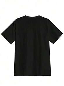 Dolly Parton Classic Fit Whiskey Label T-Shirt - Adult Crew Neck, Short Sleeve, Polyester-Cotton Blend, Black. Fashionable Women's Plus Size T-Shirt, Super Soft And Breathable Cotton. | Comfortable Fit, Relaxed Casual Cut, Versatile Everyday Style, Suitable For All Seasons. Women's T-Shirts - 黑色 - 查看 4