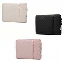 TECOOL 适用于 13.3-16 英寸笔记本电脑的保护套，兼容 MacBook Neo A18、Air Pro 13/14 英寸 M1/M2/M3、Air 15 英寸 M2/M3、Pro 16、HP 笔记本电脑，方形绗缝竖款电脑包，带口袋 - 查看 2