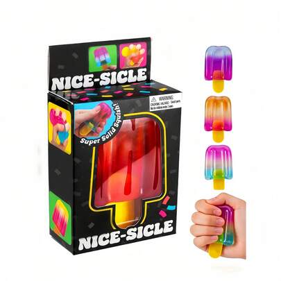 1pc New Needohe Squeeze Toy, Stress Relief Toy, Ice Cream Squeezing Toy, Jellyfish, Cube, Candy, Suitable For Autism Spectrum, Office Workers, Students, Ideal Holiday Gift, Cute And Fun Gift, Suitable For Girls Games, Party Favors, Various Festivals, Birthday Parties, Office Stress Relief Toy, Interesting Gift