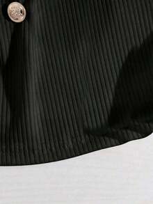 de tirantes casual de mujer con decoración metálica de unicolor, para verano - Negro - Ver 5