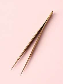 FULL BEAUTY 1pc Stainless Steel Nail Art Tweezers,Nail Supplies,Nail Tools,Nail Art Tools,Back To School,Nails,Nail Tools For Press On Nails - Multicolor - View 4