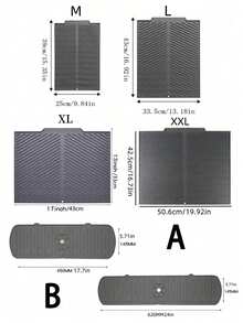 Tapis de séchage en silicone avec bord extra large - Tapis de drainage pour plan de travail de cuisine antidérapant pour assiettes, bols, ustensiles | Égouttoir flexible résistant aux odeurs - B - Voir 5