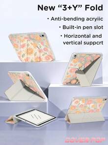 柠檬图案保护套，适用于 iPad 11/10/9/Air 7/11 英寸/Air 5/Kindle Paperwhite 11 英寸，也适用于 Galaxy Tab A9 11 英寸，带笔槽，三折支架，自动唤醒/睡眠功能，是开学季、情人节和节日的理想礼物。 - 彩色 - 查看 6