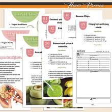 1pc A5 Minimalist Line Drawing Style Vegetarian Recipe Notebook, Sketches Of Light Meals, Burgers, Drinks, Etc., Record Low-Calorie Vegan Cooking Methods And Plans, Best Gift For Weight Loss Group - A5 - View 3