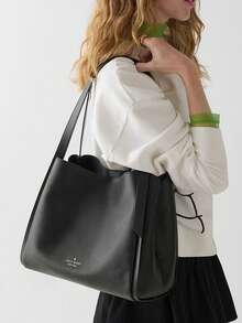 Kate Spade KS KNOTT Shoulder Bag for Women With Adjustable Strap and Large Capacity Bucket Bag - 黑色 - 查看 2