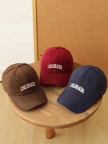 1 buah Topi Baseball Unisex, Pinggiran Melengkung Kecil untuk Wajah, Cocok untuk Semua Musim, Topi Pelindung Matahari untuk Aktivitas Luar Ruangan dan Pemakaian Sehari-hari, Hadiah Liburan, Aksesori Modis dan Serbaguna - A - View 2