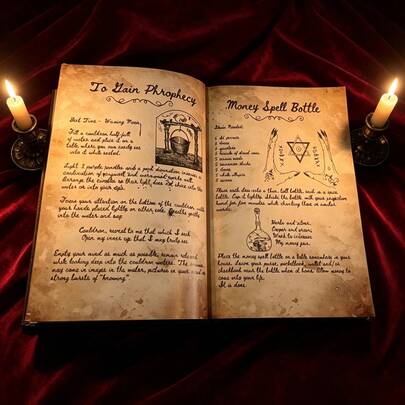 1 Book Of Old Witch Spells, Containing 49 Mysterious And Ancient Witch Spells, Suitable For Witches And Enthusiasts Of Witchcraft