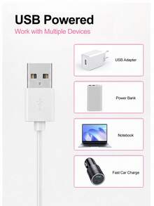 LIMEGIRL 可攜式 UV LED 凝膠美甲燈，360° 靈活軟管美甲烘乾燈，USB 供電迷你美甲固化燈，附心形底座 - 彩色 - 查看 6