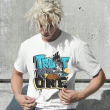 Dunkare Sneaker Match Graphic T-Shirt For Men And Women - Retro Gamma Blue 11s Streetwear | Unisex, Regular Fit, Vintage Style Y2K - 白色 - 別相信任何人滴水 - 查看 2