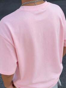 Camiseta de Verano de Alta Gama para Mujer con Estampado Gráfico de Flor de Hibisco Maldivo, Color Rosa, Casual, de Manga Corta y Cuello Redondo para Vacaciones de Verano - Blanco - Ver 10