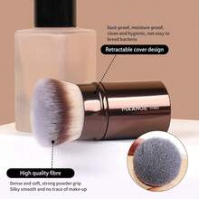MAANGE Brochas de Maquillaje Profesional 20 Piezas Set de Brochas Maquillaje de Aluminio con Estuche de Terciopelo Sombra de Ojos en Polvo para Base de Maquillaje Perfecta para Regalar(Marrón) RDAH - Marrón - Ver 8