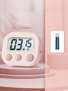 1 pieza Temporizador electrónico multifuncional, temporizador digital magnético con pantalla LCD grande, interruptor de alarma/silencio, adecuado para gestión del tiempo, cocina, fitness, reuniones, aula, regalo de cronometraje, esencial para apartamento y dormitorio - Multicolor - Ver 7