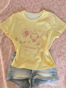 Blusa de talla grande, estampado de flores, atuendo casual para mujer, top casual, camiseta gráfica, ropa de verano, blusa de playa de verano para mujer, atuendo de playa, camiseta de playa, camiseta de mujer, regalo para la hermana, top Y2K - Multicolor 2 - Ver 3