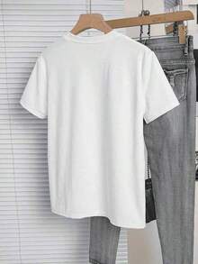 Tops para mujer Casual de Algodón de Manga Corta para Mujer con Estampado Único de Calaveras y Flores, Cuello Redondo, Corte Regular - blanco - Ver 7