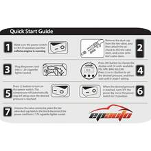 EPAuto 12V DC Portable Air Compressor, Digital Tire Inflator - 紅色的 - 查看 5