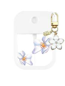1/2pcs Summer Floral Pattern Cosmetic Bottles With Flower Pendant Keychain And Silicone Protective Case, Perfume Spray Bottle, Card Holder, Hand Wash Refillable Bottle, Reusable Containers For 30ml - View 9