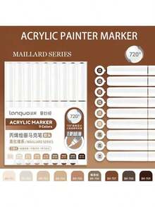 Bộ bút vẽ acrylic Languo 288/240/192/96/9 màu kèm túi đựng, bút vẽ chuyên nghiệp dành cho học sinh, đầu bút mềm, nhỏ gọn, có thể xếp chồng lên nhau, dùng cho vẽ tranh, thủy tinh, chống thấm nước, nghệ thuật vẽ trên cơ thể, quà Giáng sinh, lý tưởng cho năm học mới. - Nhiều màu - Xem 40