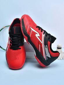 2026 New Men Tennis Shoes Lightweight Breathable Unisex Sports Sneakers For Daily Training And Casual Wear - Red - View 4