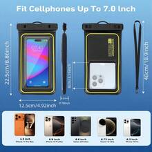 The IP68 Waterproof Floating Phone Bag, With Touch-Sensitive Interior, Is A Universal Waterproof Phone Case With A Hanging Strap, Suitable For Outdoor Activities, Swimming, Snorkeling, Beaches And Water Sports. - White - View 2