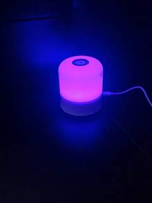 1pc Bedside Lamp, LED Dimmable Ambient Lighting, Eye-Care Desk Lamp For Teenagers, Touch Control, USB Powered Portable Night Light, Multi-Color Lighting For Bedroom, Living Room Or Office - 彩色 - 查看 6