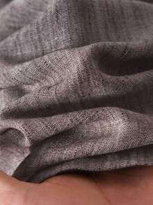 Pantalones casuales de unicolor para mujer, aptos para el verano - Marrón Mocha - Ver 5