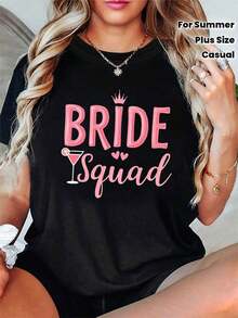 Camiseta de manga corta con cuello redondo, estampado floral, corte holgado, de tela suave, para mujer, estilo casual urbano. - Negro - Ver 2
