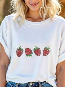 French Seafood Graphic T-Shirt – Vintage Design Of Sardines, Lobster And Tomato A423 – Breathable And Skin Friendly - 顏色 1 - 查看 5