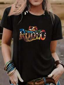 Camisa de mujer, casual, 100% algodón. - Negro - Ver 1