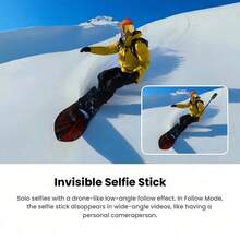 Insta360 X3 運動相機，4K單鏡頭模式，超大觸控屏，跟拍模式，360°水平矯正，縮時攝影，預錄製模式，防水耐用（全新僅激活） - 查看 4
