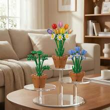 Transparent Acrylic Display Stand, Suitable For Plant Collection Sets, Multi-Layer Display Rack, Used For Collections And Room Decoration, Perfume Display Stand, Desktop Plant Shelf - Multicolor - View 6