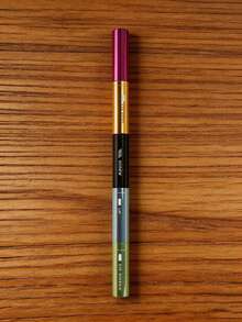 1pc 5-In-1 Portable Makeup Brush Set, Lightweight Detachable Design, Multifunctional Beauty Tool For Eye Shadow, Eyebrow, Lip And Eyeliner, Ideal For Makeup On The Go - Multicolor - View 5