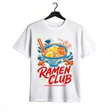 Tops para mujer Oversize Retro con Estampado Gráfico para Adolescentes - Diseño de Chica Surfista Save A Horse Ride A Wave - Top Casual para Verano, Fiestas y Regreso a Clases - Blanco - Ver 2