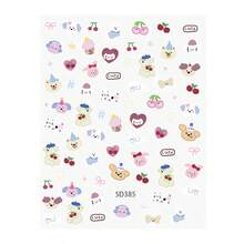 Cute Lens Protective Film Apple Phone Lens Sticker, Cute Cherry Bear Decal, DIY Decorative Sticker Base, Camera Protective Film, Cartoon 3D Embossed Sticker For Phone Case And Camera Gift Birthday - Multicolor - View 9