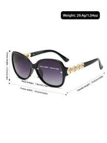 AINII 1pc European And American Retro Style Square Frame Fashionable Glasses, Casual And Versatile, Suitable For Street Photography, Hiking, Fishing - Multicolor - View 5