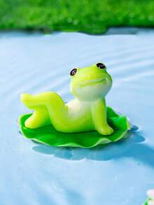 1pc Random Creative Frog Figurines, Dynamic Elements For Micro Landscape, Cute Desktop Room Decor - Animal - View 4