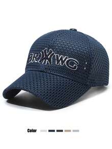 1 chiếc mũ lưỡi trai bóng chày unisex thể thao casual mới cho xuân/hè, mũ cứng, thêu thời trang cho cặp đôi, đa năng, chống nắng, thoáng khí, snapback - nhiều màu - Xem 3