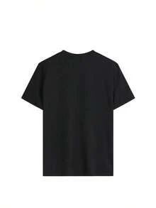 Women's Short-Sleeved T-Shirt, Round Neck, Loose Fit, Casual And Versatile, New CEMENTO CRUZ AZUL Print, Ideal As A Base Layer, Soft Fabric With Good Drape - -1 - 查看 4