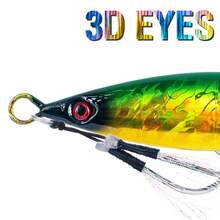 1 Buah Umpan Ikan Logam Timah Tenggelam dengan Lapisan Laser, Umpan Buatan untuk Memancing di Laut, Teknik Casting & Jigging - 4# - View 3
