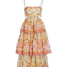 Summer New Women's Cake Strap Dress With Fashionable Tassels And Waist-Revealing Embroidery - Pink - View 6
